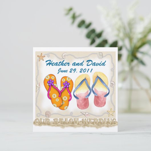 Beach Wedding - SRF Kaart (Staand voorkant)