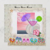 Beach Wedding - SRF Kaart (Voorkant / Achterkant)