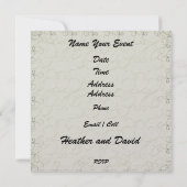 Beach Wedding - SRF Kaart (Achterkant)