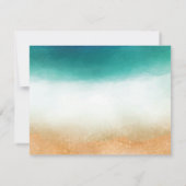 Beach Wedding, Starfish Rehearsal Dinner Kaart (Achterkant)