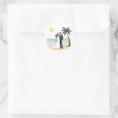 Beach Wedding Sticker (Tas)