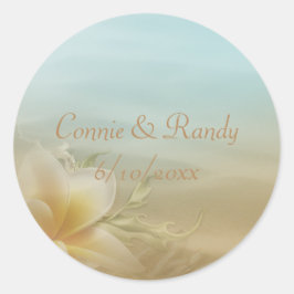 Beach Wedding Sticker