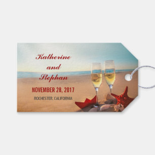 Beach Wedding Sunset Cadeaulabel