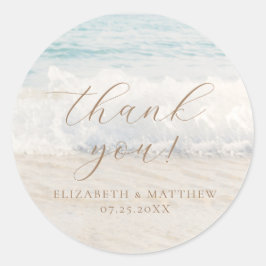 Beach Wedding | Thank You Sticker