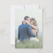 Beach Wedding Tying the Knot Modern Stripes Photo Save The Date (Achterkant)