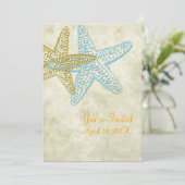 Beach Wedding-uitnodigingen Kaart (Staand voorkant)