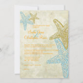 Beach Wedding-uitnodigingen Kaart (Achterkant)