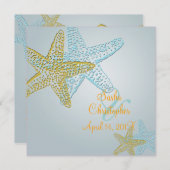 Beach Wedding-uitnodigingen Kaart (Voorkant / Achterkant)