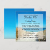 Beach Wedding-uitvindingen van zeegras Kaart (Voorkant / Achterkant)