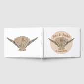 Beach Wedding Waterverf Sea Shells Gastenboek (Volledig)
