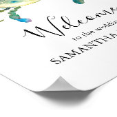 Beach Wedding Welkomstbord Waterverf Krab Poster (Hoek)