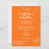 Beach Wedding | Zand, Oranje, wit | Bloemen Kaart (Achterkant)