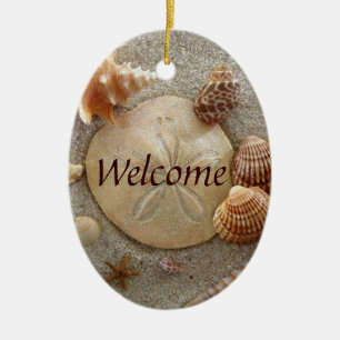 BEACH Welkomstteken Keramisch Ornament