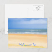 Beach Wish je was hier Briefkaart (Voorkant / Achterkant)