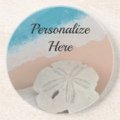 Beach Wishes Seashells Zandsteen Onderzetter (Voorkant)