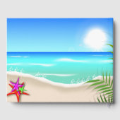 Beach with Colorful Starfish Guestbook Gastenboek (Achterkant)