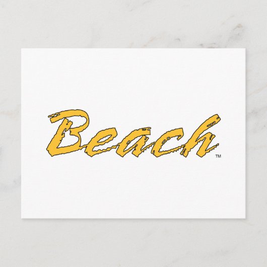 Beach Wordmark Briefkaart (Voorkant)