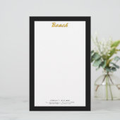 Beach Wordmark Briefpapier (Staand voorkant)