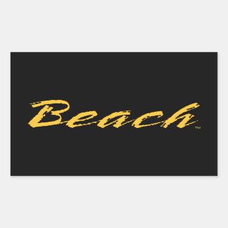 Beach Wordmark Rechthoekige Sticker