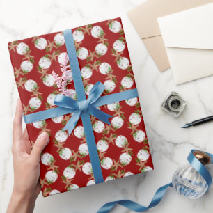 Beach Wreating Small Pattern kerstkaards Pape Cadeaupapier