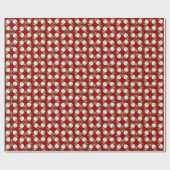 Beach Wreating Small Pattern kerstkaards Pape Cadeaupapier (Vlak)