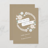 Beach Wreator & Banner Save the Date (Voorkant / Achterkant)