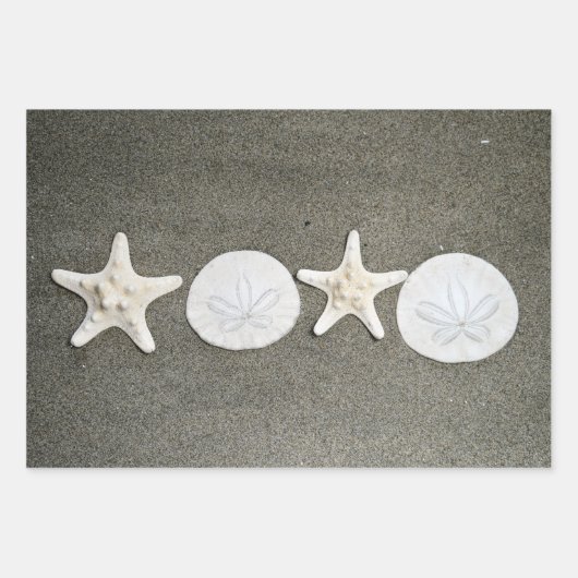 Beach X's en O's cadeaupapier (Voorkant 3)