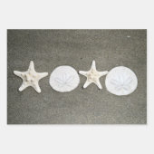 Beach X's en O's cadeaupapier (Voorkant)