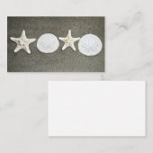 Beach X's en O's Zeester Zanddollar Fotokaart Informatiekaartje (Voorkant / Achterkant)