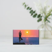 Beach Yoga Portrait, Yoga Instructeur Carte de vis (Debout devant)
