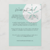 Beach Zee Glass Sand Dollar Weddenschap Website Informatiekaartje (Voorkant)