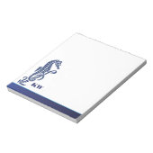 Beach Zee Horse Monogram Notitieblok (Gedraaid)