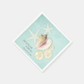 Beach Zee Ocean Shore Kustschelpen Trouwfeest Servetten (Hoek)