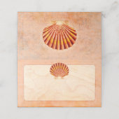 Beach Zee Shell Elegant Wedding Verloving Event (Buitenkant ongevouwen)