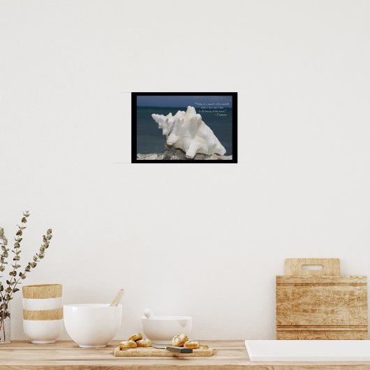 Beach Zee Shell Inspirerend Poster (Keuken)