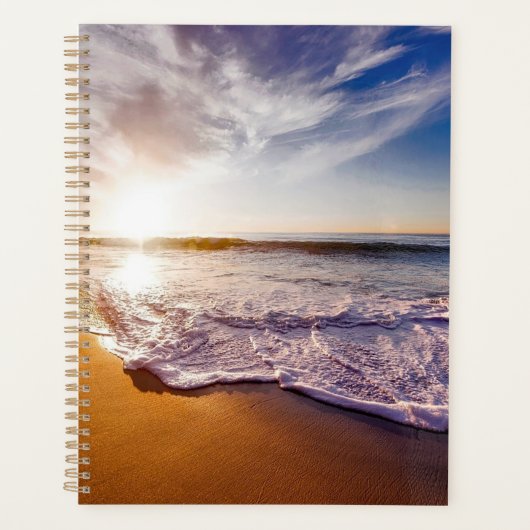 Beach Zee Sunset Sun Sunlight Sand Coast Planner (Voorkant)