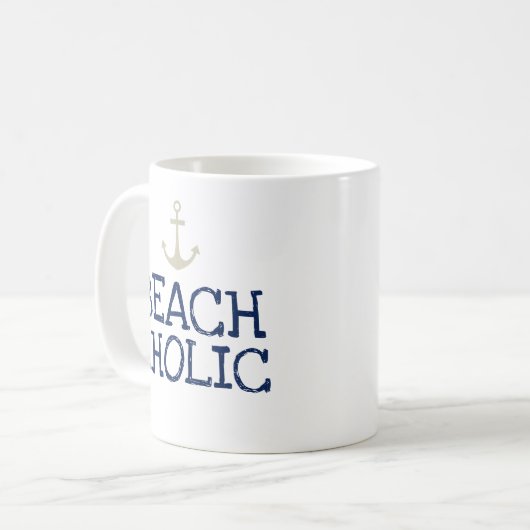 Beachaholic Nautical Coffee Mug (Devant gauche)