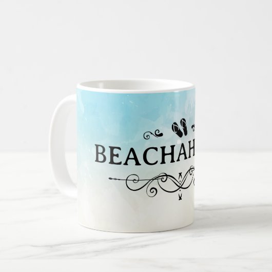 Beachaholic Waterverf Beach Koffiemok (Voorkant links)