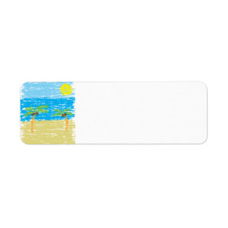 BeachBumLife retouradreslabel Etiket