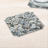 Beachcomber Shell Scatter Kartonnen Onderzetters (Gekanteld)