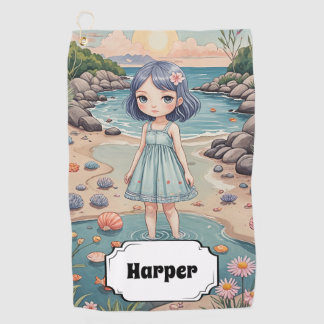 Beachcomber's Bliss gepersonaliseerd Golfhanddoek