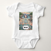 Beachcomber's Bliss gepersonaliseerd Romper (Voorkant)