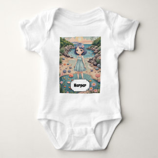 Beachcomber's Bliss gepersonaliseerd Romper