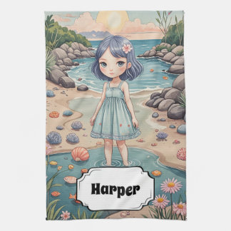 Beachcomber's Bliss gepersonaliseerd Theedoek