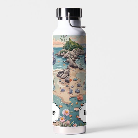 Beachcomber's Bliss gepersonaliseerd Waterfles (Links)