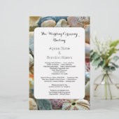 Beachcombers Seashell 5x8 Programme de mariage per (Debout devant)