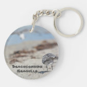 Beachcombing Seagull, persoonlijk Sleutelhanger (Achterkant)