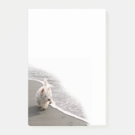 Beachcombing Westie Foto Post-It Notes