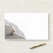 Beachcombing Westie Photo 10x6 Post-it Notes (Sur un bureau)