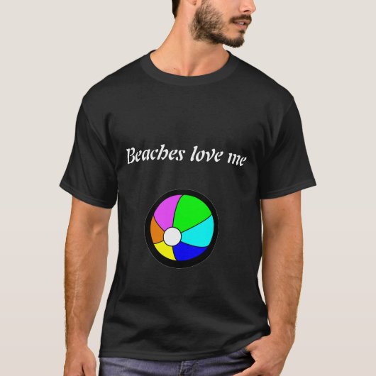 Beaches love me t-shirt (Voorkant)